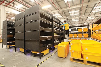 Conveyco AMR-based ASRS system